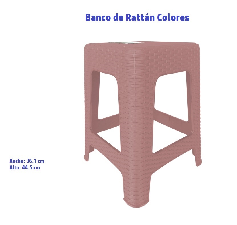 Banco de Rattán Colores