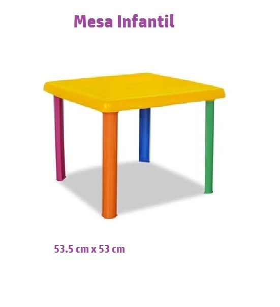Mesa infantil colores