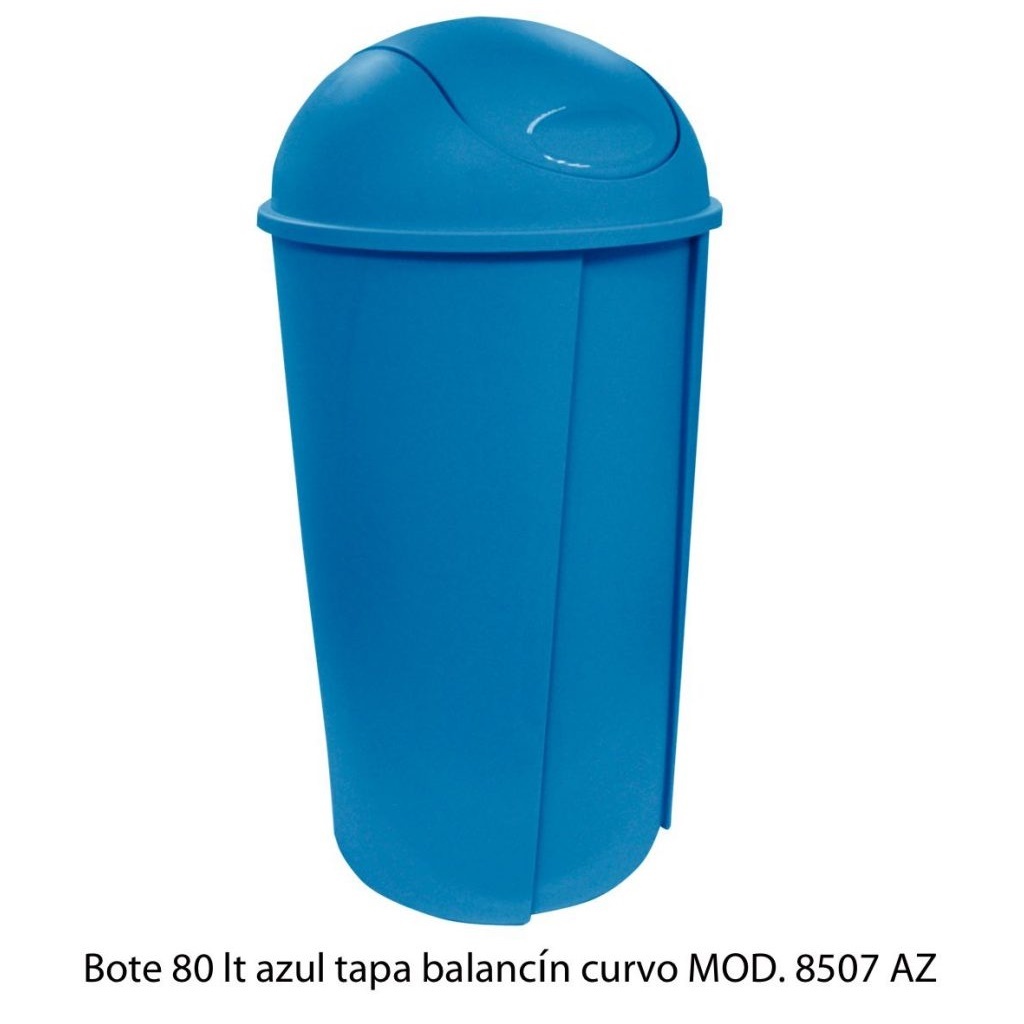 Cesto de basura con Balancín Curvo 80 Lt